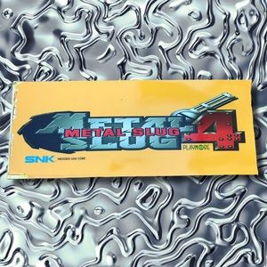 Metal Slug 4 Arcade Video Game Translight Marquee Sign Header Wall Art Decor